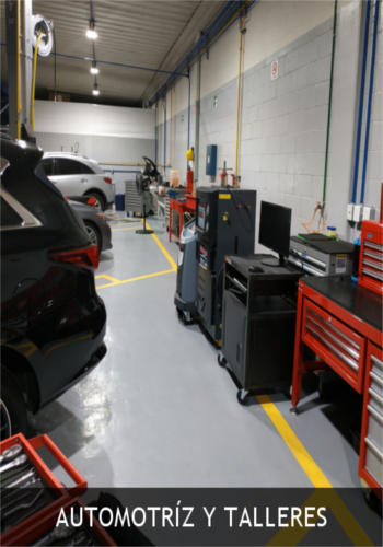 Piso Epóxico en industria automotriz Piso epóxico en industria