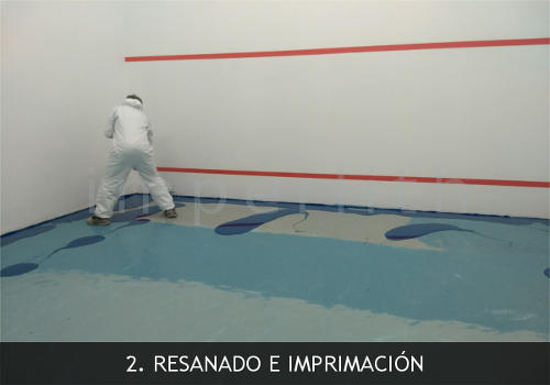 Resane e imprimación Aplicación de piso epóxico