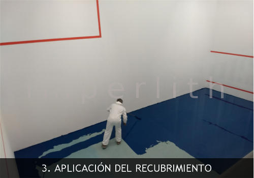 Aplicación de recubrimiento Aplicación de piso epóxico